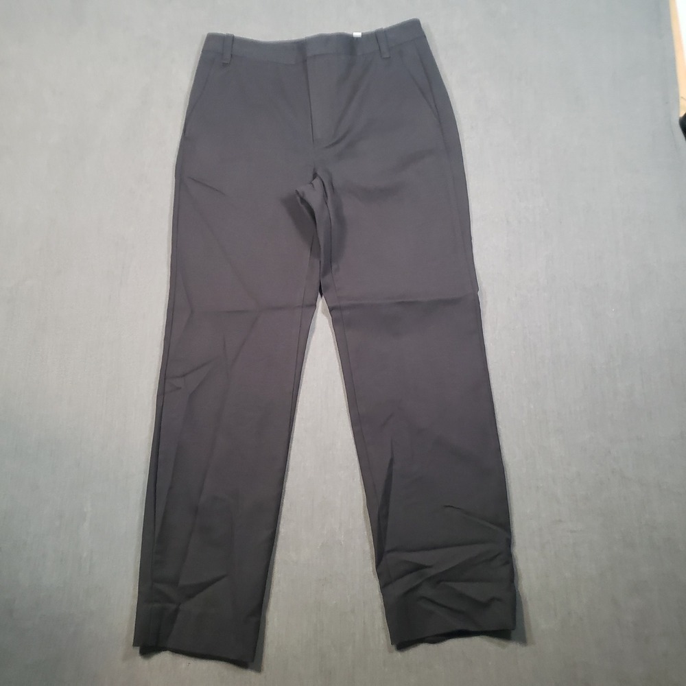 Vince Dress Pants Womens 4 Black Cotton Viscose Blend Straight Leg Trousers
